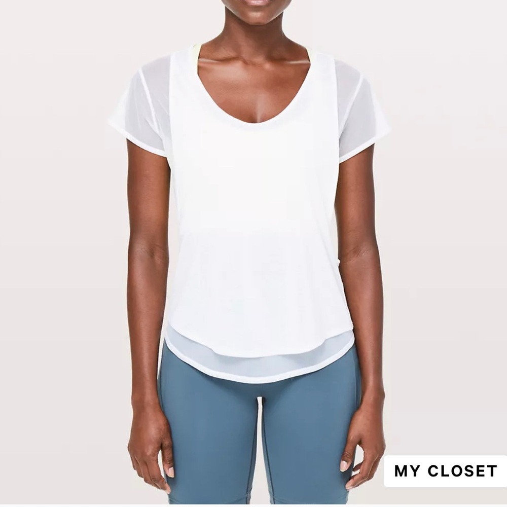 Lululemon “Set the Course” short sleeve shirt